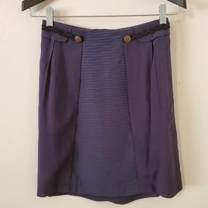 Anthropologie Girs from Savoy Navy Skirt, 0